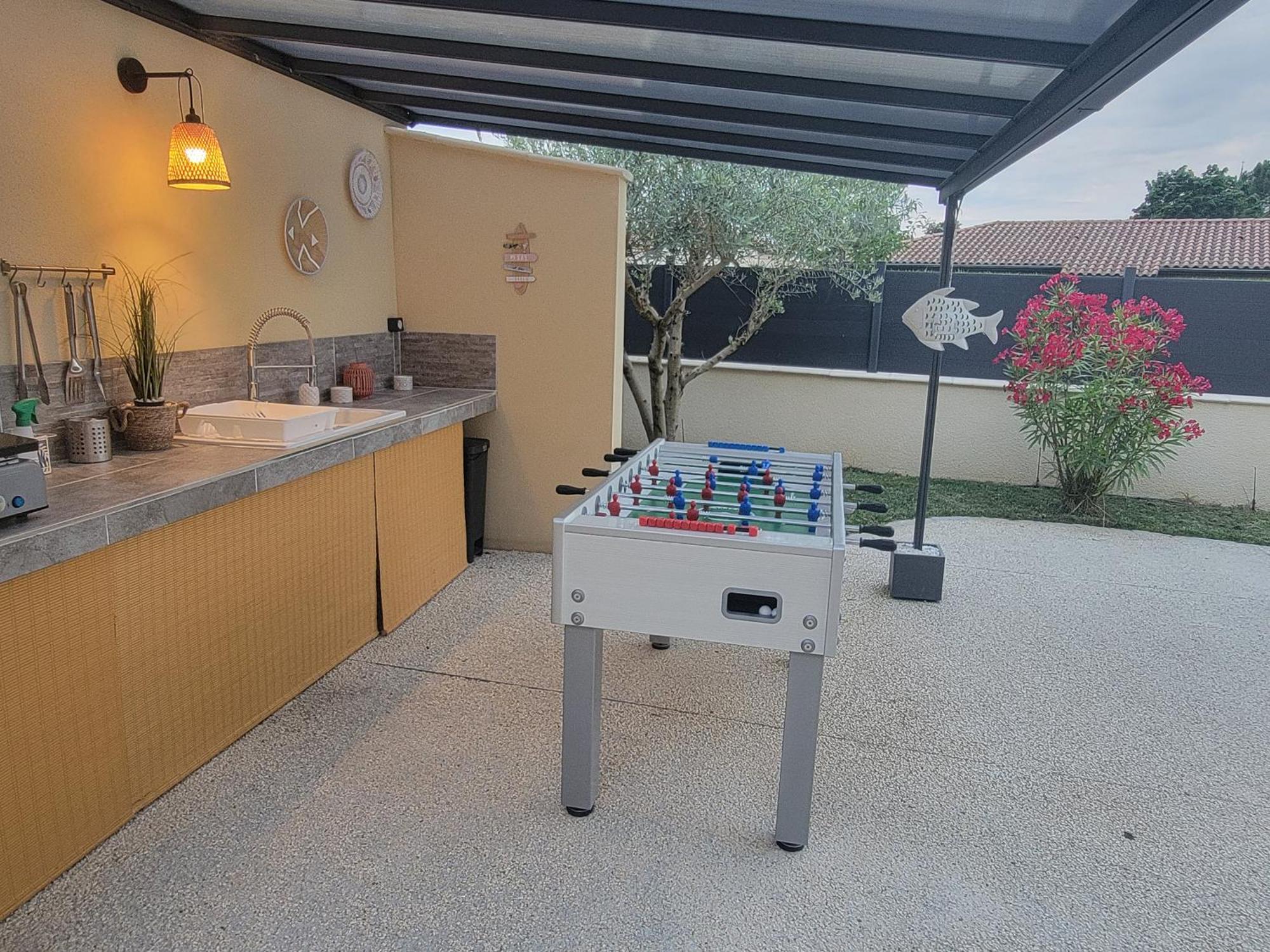 Bon-Encontre Villa Des Oliviers Sublime Villa Avec Piscine Chauffee Et Privee Et Baby Foot מראה חיצוני תמונה
